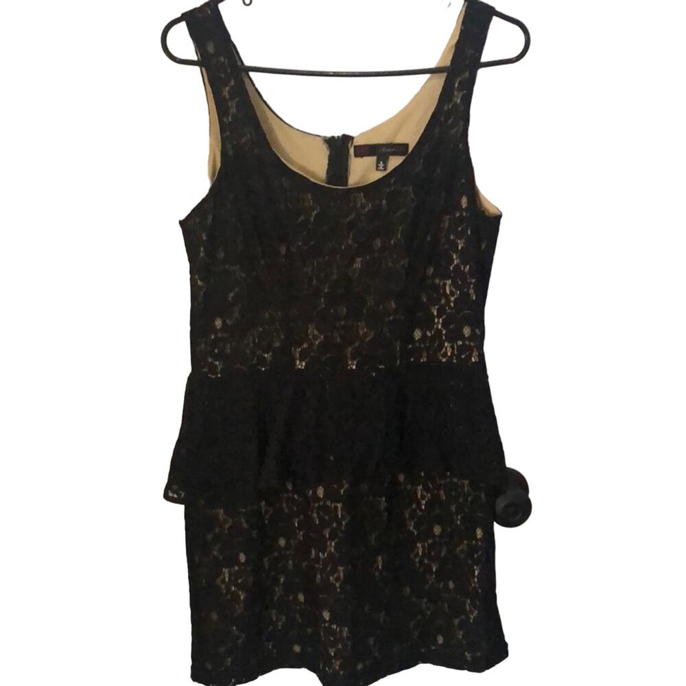 Heart Soul Little Black lace overlay short sleeveless dress Size Medium